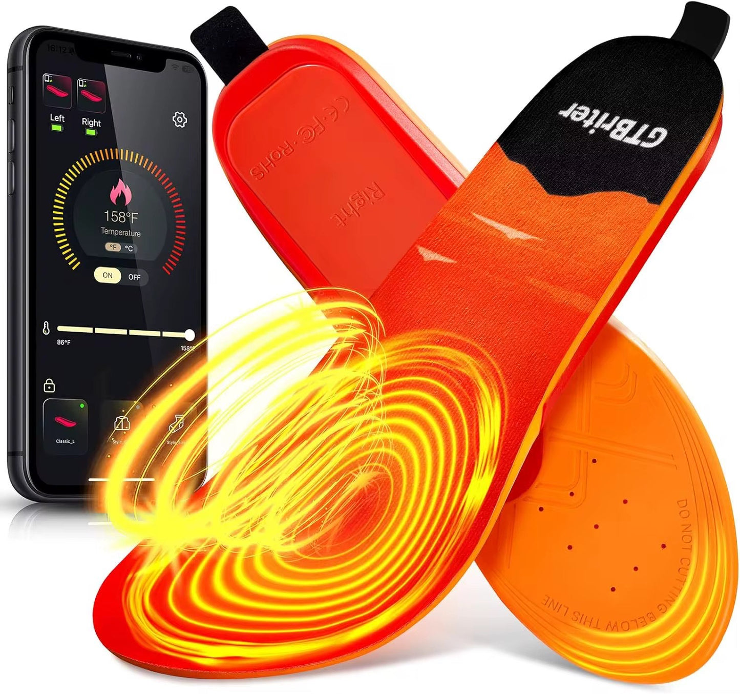 GTBriter - Heated Insoles